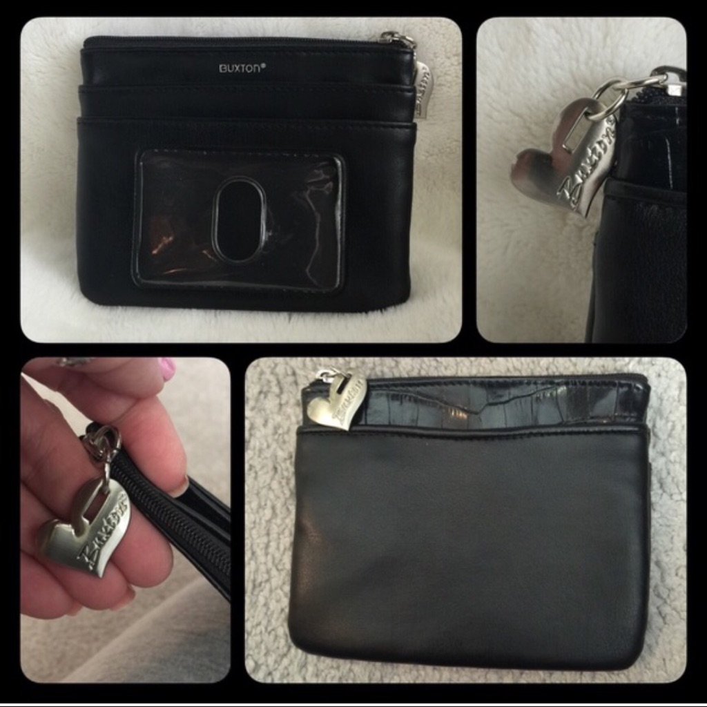 Buxton Leather Card Holder